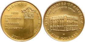 2001-W Capitol Visitor Center $5 Gold. PCGS MS69