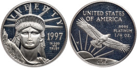 1997-W $25 Platinum Eagle. PCGS PF69