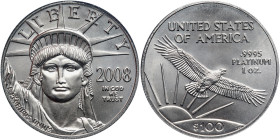 2008 $100 Platinum Eagle