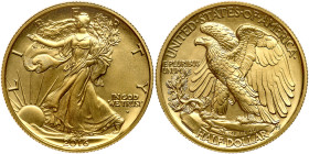 2016-W. Liberty Walking Centennial Gold Coin ½ ozt pure gold