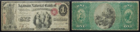 $1 National Bank Note. Agawam NB, Springfield, MA. Ch. 1055. Fr. 380a. PMG Choice Fine 15