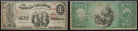 $1 National Bank Note. New Britain NB, CT. Ch. 1184. Fr. 380b. PMG Choice Fine 15