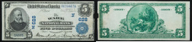 $5 National Bank Note. Ware NB, Ware, MA. Ch. 628. Fr. 590.