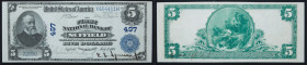 $5 National Bank Note. First NB of Suffield, CT. Ch. 497. Fr. 598. PMG Uncirculated 62
