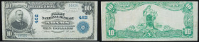 $10 National Bank Note. First NB, Adams, MA. Ch. 462. Fr. 624.