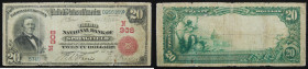$20 National Bank Note. Third NB, Springfield, MA. Ch. 308. Fr. 639.