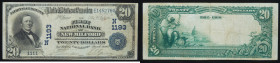 $20 National Bank Note. First NB of New Milford, CT. Ch. 1193. Fr. 642.