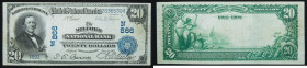 $20 National Bank Note. Milford NB, Milford, MA. Ch. 866. Fr. 642.