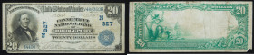 $20 National Bank Note. Connecticut NB of Bridgeport, CT. Ch. 927. Fr. 650.
