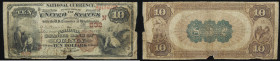 $10 National Bank Note. National Granite Bank, Quincy, MA. Ch. 832. Fr. 480.