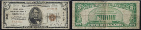 $5 National Bank Note. First NB & TC of Ridgefield, CT. Ch. 5309. Fr. 1800-1. PMG *****.. PMG Fine