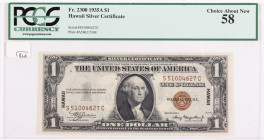 1935-A, $1 World War II Emergency Note. Hawaii Silver Certificate