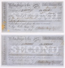 California, San Francisco. Wells, Fargo & Co. Express, Second of Exchange for $50.00 May 5, 1856