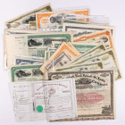 100 piece Collection of 19th Century Railroad Stock and Bond Certificates