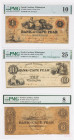 3-piece lot of North Carolina Bank of Cape Fear Notes