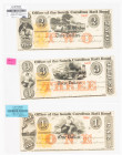 South Carolina Rail-Road Set of 3 Notes