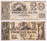 Georgia, Columbus. Phoenix Bank Note. $1.00 March 1, 1843