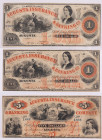 A trio of Augusta, Georgia. Augusta Insurance & Banking Company Notes