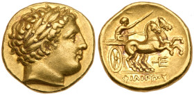 Macedonian Kingdom. Phillip II, 359-336 BC. Gold Stater (8.57g). VF