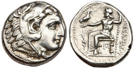 Macedonian Kingdom. Alexander III, the Great, 336-323 BC. Silver Tetradrachm (17.3g). VF