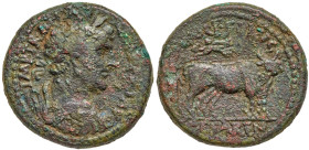 City Coins of Israel. Caeserea. Hadrian AD 117-138. AE 30mm. VF