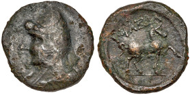 Parthian Kingdom. Phriapatios, 185-170 BC. AE Chalkous (18mm), 3.57g. F-VF