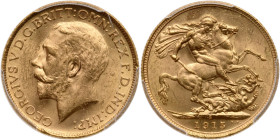 Australia. Sovereign, 1915-S. PCGS MS63