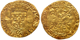 France. Ecu d'or au soleil, ND-G (Genes). NGC AU55