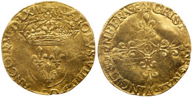 France. Ecu d'or, 1563-C (Saint-Lo). PCGS XF