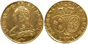 France. Louis d'or aux lunettes du Bearn, 1731-Cow (Pau). PCGS XF