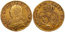 France. Louis d'or aux lunettes du Bearn, 1738-Cow (Pau). PCGS VF35