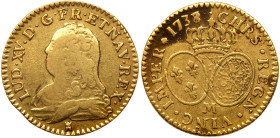 France. Louis d'or aux lunettes, 1738/7-M (Toulouse). PCGS VF30