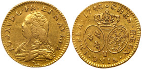 France. Louis d'or aux lunettes, 1740-Y (Bourges). PCGS XF