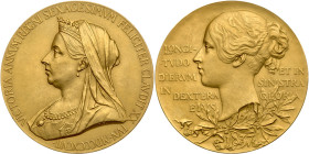 Great Britain. Diamond Jubilee Gold Medal, 1897. PCGS SP