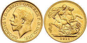 Great Britain. Sovereign, 1911. AU