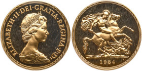 Great Britain 5 Pounds, 1984. PCGS PF70