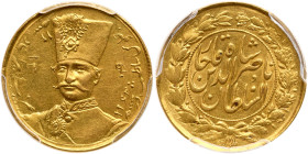 Iran. Toman, AH1304 (1887). PCGS AU58