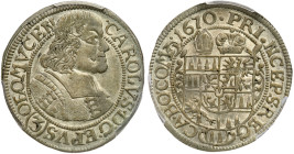 Austria: Olmütz. 3 Kreuzer (Groschen), 1670. PCGS MS62