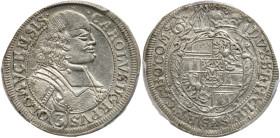 Austria: Olmütz. 3 Kreuzer (Groschen), 1695. PCGS MS62