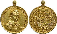 Austria: Wallenstein. Gilt Plated Bronze Medal, 1631. VF
