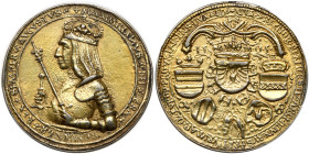 Austria. House of Habsburg. Cast medal, gold-plated, after the Show Guldiner, 1505. VF