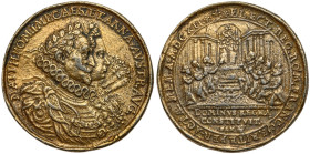 Austria. Gilt Bronze Medal, 1612. XF