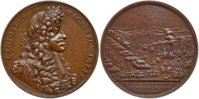 Austria. Bronze Medal, 1687. PCGS AU