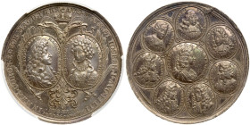 Austria. Coronation Silver Medal, 1690. PCGS AU