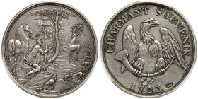 Austria. Silver Hunting Medal, 1723. PCGS AU53