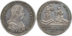 Austria. Silver Jeton (3/4 ducat), 1767. PCGS MS62