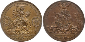 Austria/Hungary. St. George Bronze Medal, 1914. PCGS SP63