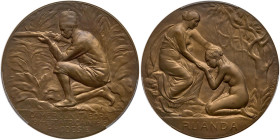 Belgian Congo. Bronze Medal, 1918. PCGS MS64