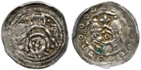 Bohemia. Denar, ND. PCGS AU53