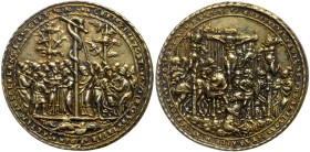Bohemia. Gilt Silver Cast Medal, 1539. XF